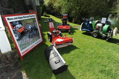 Kersten sweepers displayed by the lake